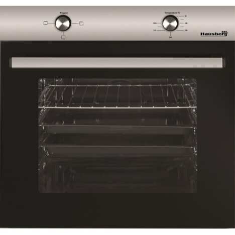 Cuptor electric incorporabil Clasa A Hausberg HB-8051, 76L, 2000W, Negru/Inox